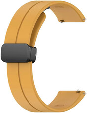 Curea din silicon Ricardo 22mm (pentru Huawei Watch GT 4, 5), galbenă, eliberare rapidă