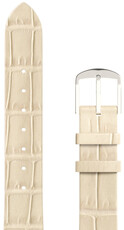 Curea din piele JVD RBR14C819-LEA-V10 16mm, culoarea bej