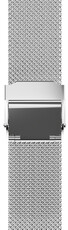 Brățară din oțel JVD RBR14C819-MESH 16mm, culoarea argintiu, milaneză
