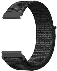 Curea de nailon Ricardo 20mm (pro Coros Pace 2), culoarea neagră, Quick Release
