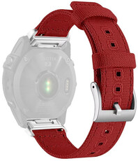 Curea de nailon Ricardo 22mm (pro Garmin Fenix 8/7/6 (47mm), Epix 2 aj.), culoarea roșie, QuickFit