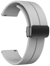 Curea Ricardo Silicone 22mm (pentru Amazfit Bip 5), gri, eliberare rapidă