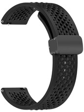 Curea din silicon Ricardo Vigo 22mm, Black, Quick Release