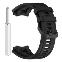 Curea de silicon Ricardo (pro Amazfit T-Rex 3), culoarea neagră, + accesorii de rezervă