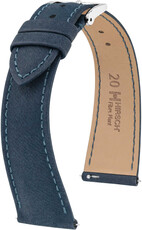 Curea naturală Hirsch Fibre Plant L 04299080-2, albastră, fibre naturale, lungime L, Quick Release Limited Edition
