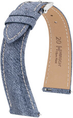 Curea naturală Hirsch Fibre Plant L 04299082-2, albastru, fibre naturale, lungime L, Quick Release Limited Edition