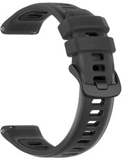 Curea de silicon Ricardo 22mm (pro Garmin Forerunner 570 (47mm) aj.), culoarea neagră, Quick Release