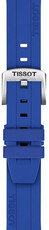Curea de silicon T852.051.023 18mm, culoarea albastră, Quick Release