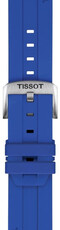Curea de silicon Tissot T852.051.021 22mm, culoarea albastră, Quick Release