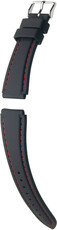 Curea din silicon Hirsch Belize L 40268851-2, negru, lungime L