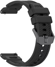 Curea de silicon Ricardo 24mm (pro Garmin Venu X1), culoarea neagră, Quick Release