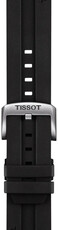 Curea de silicon Tissot T852.047.708 22mm, culoarea neagră, Quick Release