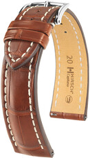 Curea din piele Hirsch Capitano L 04807079-2, portocaliu, piele de aligator, lungime L, eliberare rapidă