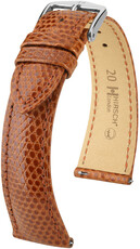 Curea din piele Hirsch London 04366170-2, culoarea maro, piele de șopârlă, Quick Release