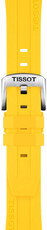 Curea de silicon Tissot T852.050.994 20mm, culoarea galbenă, Quick Release