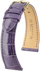 Curea din piele Hirsch London 04307184-7, culoarea violet, piele de aligator, Quick Release