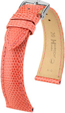 Curea din piele Hirsch London L 04366022-2, portocaliu, piele de șopârlă, lungime L, eliberare rapidă