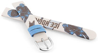 Curea din piele ecologică JVD RJ7230.2 14mm, alb, pentru copii