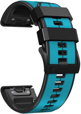 Curea de silicon Ricardo 22mm (pro Garmin Fenix 8/7/6 (47mm), Epix 2 aj.), culoarea albastră, QuickFit