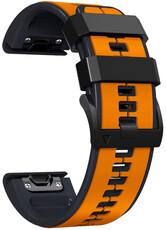 Curea de silicon Ricardo 22mm (pro Garmin Fenix 8/7/6 (47mm), Epix 2 aj.), culoarea portocaliu, QuickFit