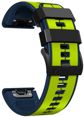 Curea de silicon Ricardo 26mm (pro Garmin Fenix 8/7X/6X (51mm), Tactix aj.), culoarea galbenă, QuickFit