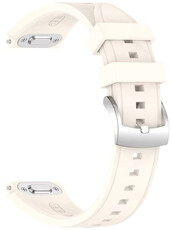 Curea din silicon Ricardo Espace San Bernardo 18mm (pentru Huawei Watch GT 6, 41mm), Beige