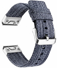 Curea de nailon Ricardo 26mm (pro Garmin Fenix 8/7X/6X (51mm), Tactix aj.), culoarea albastră, QuickFit