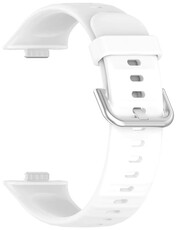 curea din silicon Ricardo Lavarone (pentru Huawei Watch Fit 3, 4, 4 Pro, 5, 5 Pro), White/Silver