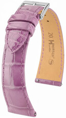 Curea din piele Hirsch London L 04307087-2, violet, piele de aligator, lungime L, eliberare rapidă
