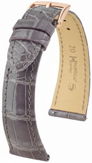 Curea din piele Hirsch London 04207112-7, culoarea violet, piele de aligator, Quick Release