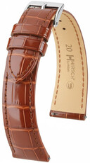 Curea din piele Hirsch London 04207170-2, culoarea maro, piele de aligator, Quick Release