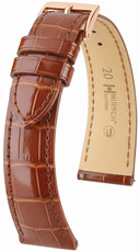 Curea din piele Hirsch London 04207170-7, culoarea maro, piele de aligator, Quick Release