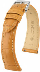 Curea din piele Hirsch London 04207175-2, culoarea maro, piele de aligator, Quick Release