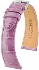 Curea din piele Hirsch London 04207187-2, culoarea violet, piele de aligator, Quick Release