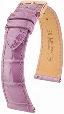 Curea din piele Hirsch London 04207187-7, culoarea violet, piele de aligator, Quick Release