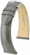 Curea din piele Hirsch London L 04266030-2, gri, piele de șopârlă, lungime L, Quick Release