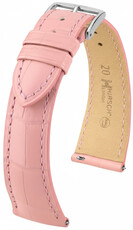 Curea din piele Hirsch London L 04207022-2, portocaliu, piele de aligator, lungime L, Quick Release