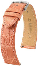 Curea din piele Hirsch Genuine Croco L 01808022-2, portocaliu, piele de crocodil, lungime L, Quick Release