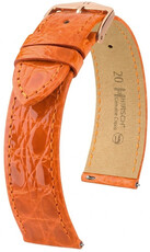 Curea din piele Hirsch Genuine Croco L 01808076-7, portocaliu, piele de crocodil, lungime L, Quick Release