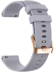 Curea din silicon Ricardo Aprica 18mm, Gray, Quick Release