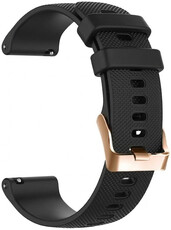 Curea din silicon Ricardo Aprica 20mm, Quick Release, Black