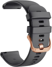 curea din silicon Ricardo Aprica 18mm, Black, Quick Release