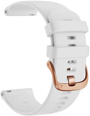 Curea din silicon Ricardo Aprica 20mm, White, Quick Release