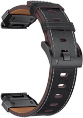 Curea din piele Ricardo Sappada 22mm, Black, QuickFit