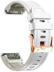 Curea din piele Ricardo Sansicario 20mm, White, QuickFit