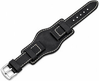 Curea din piele Ricardo Asti premium, Black, Quick Release