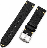 Curea din piele Ricardo Crema premium, Black, Quick Release