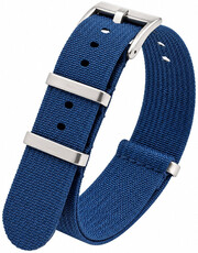 Curea textilă Ricardo Olbia premium, Blue, NATO