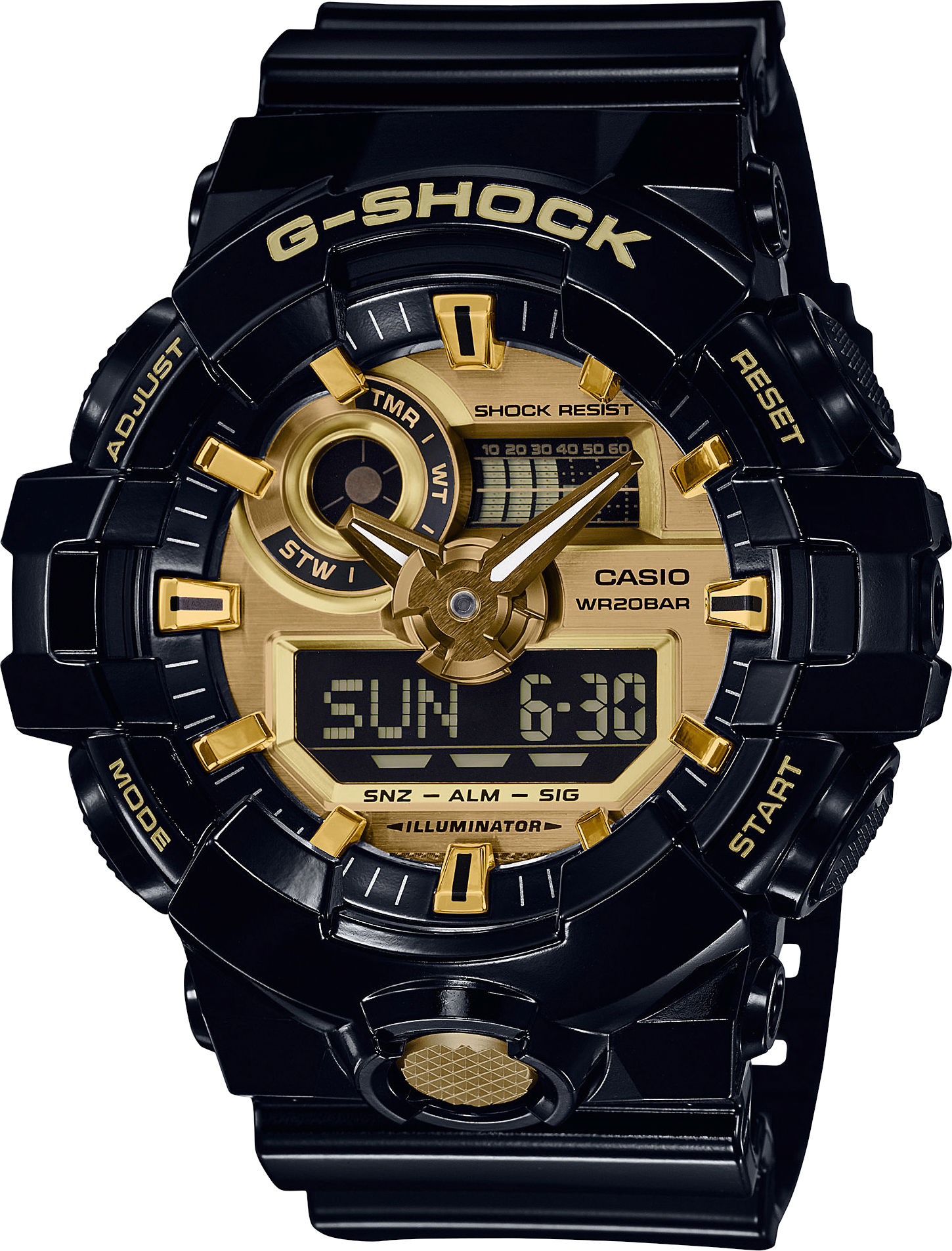 Casio G-Shock Original GA-710GB-1AER Black & Gold Special Edition