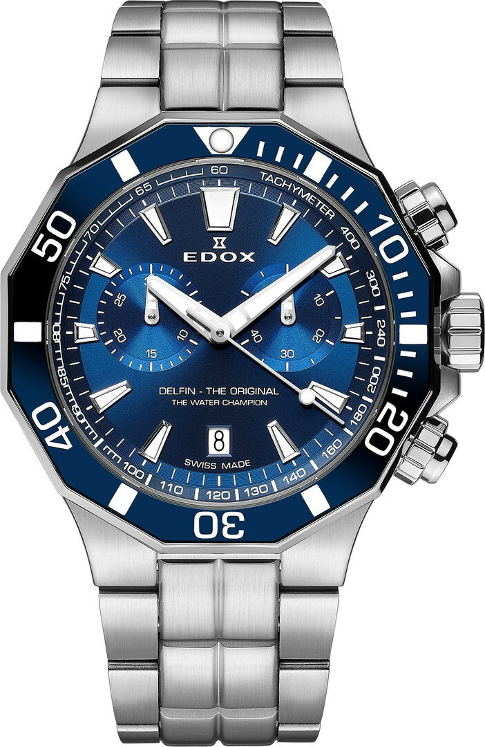 Edox Delfin Automatic Chronograph 10112-3bum-buin | Hodinky-365.ro